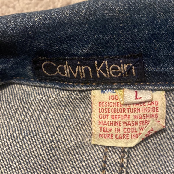 Vintage 90s Calvin Klein Denim Jacket - Picture 2 of 3